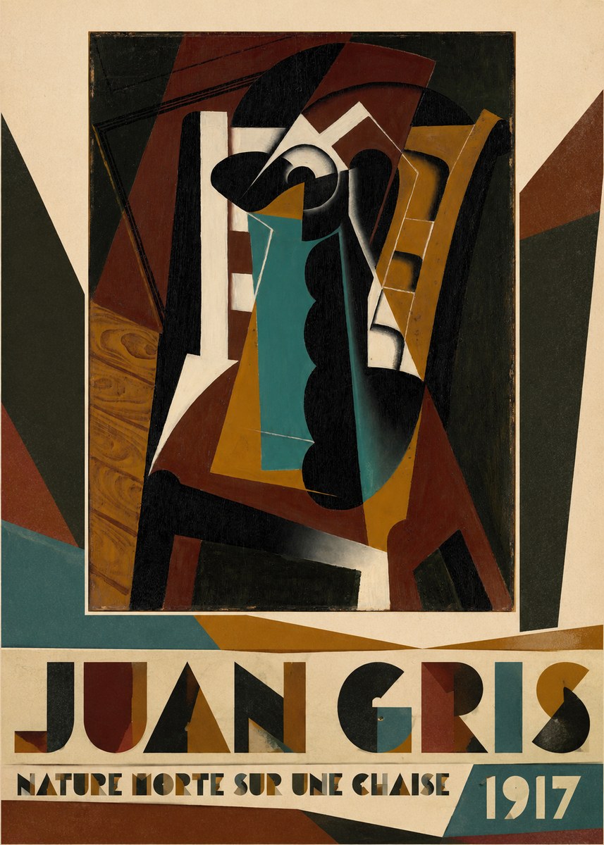 Juan Gris Nature Morte Sur Une Chaise No4 - Plakat