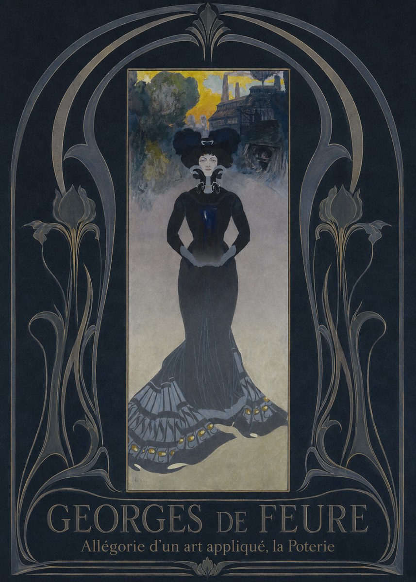 Georges de Feure Allégorie D'un Art Appliqué, La Poterie No3 - Plakat
