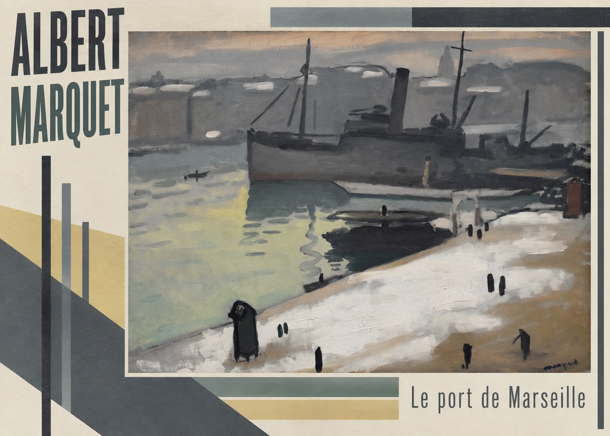Albert Marquet Le Port De Marseille II No5 - Plakat