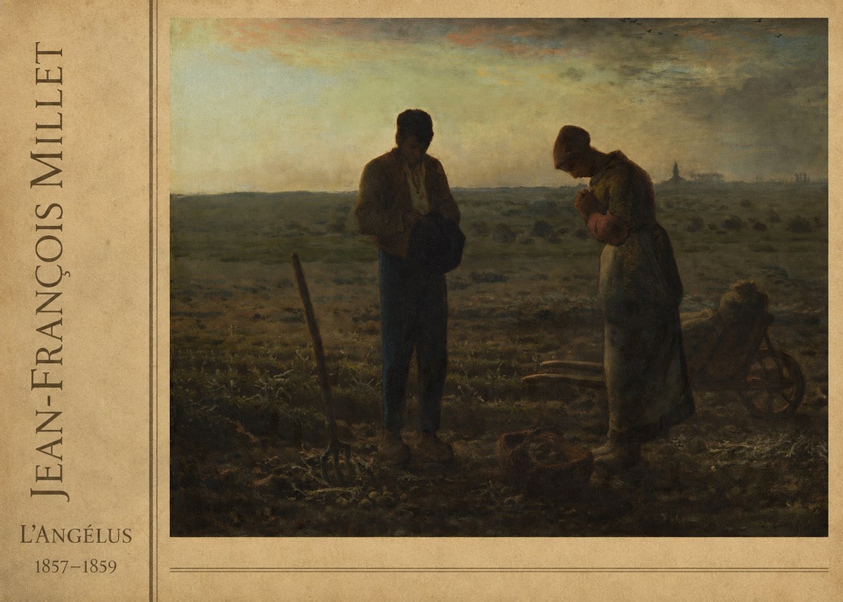 Jean-François Millet L'angélus I No2 - Plakat