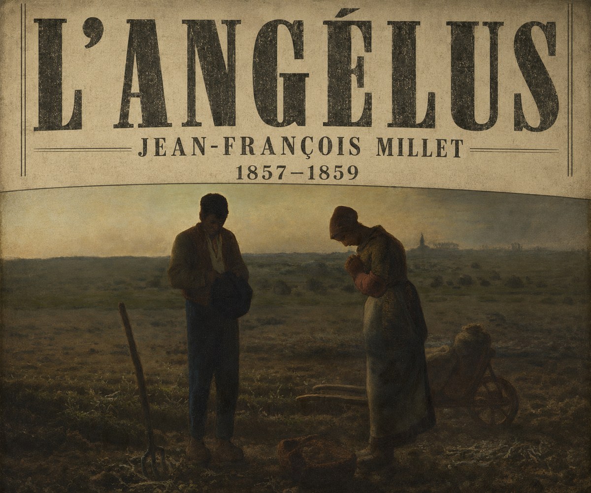 Jean-François Millet L'angélus I No6 - Plakat