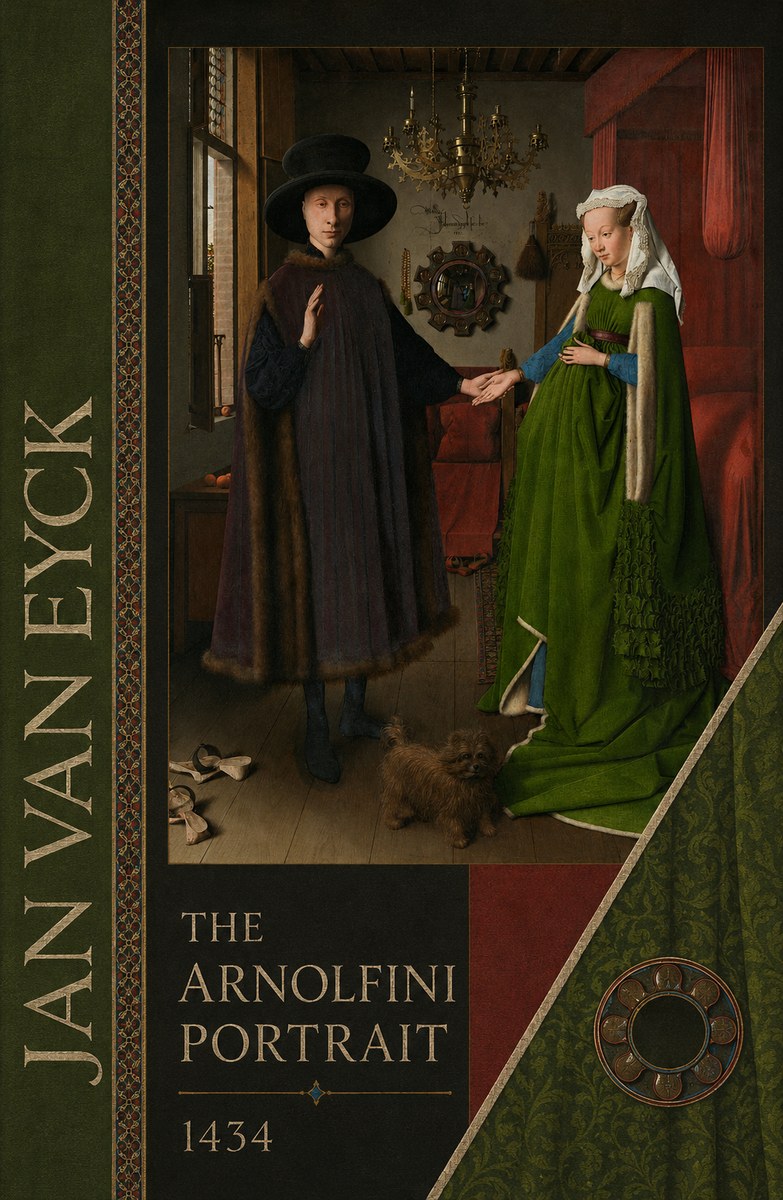 Jan van Eyck The Arnolfini Portrait V No4 - Plakat