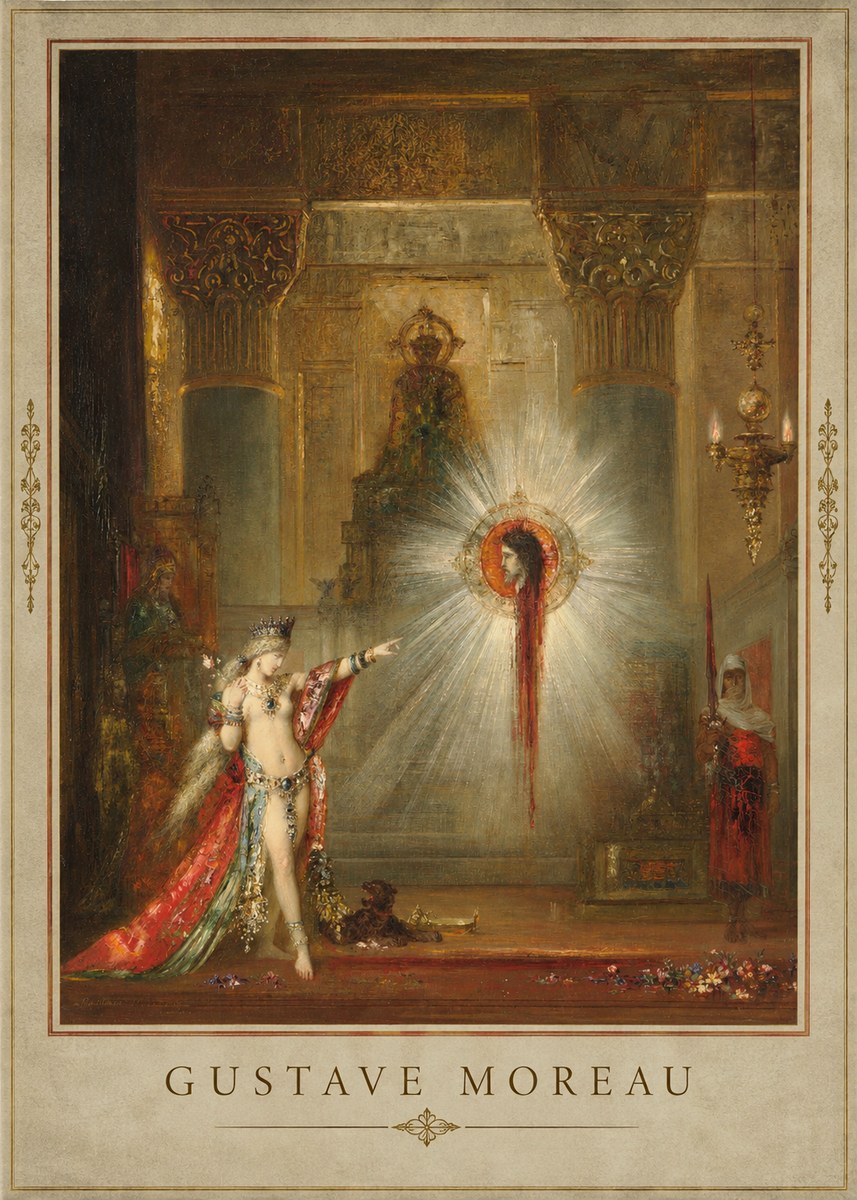 Gustave Moreau The Apparition II No4 - Plakat
