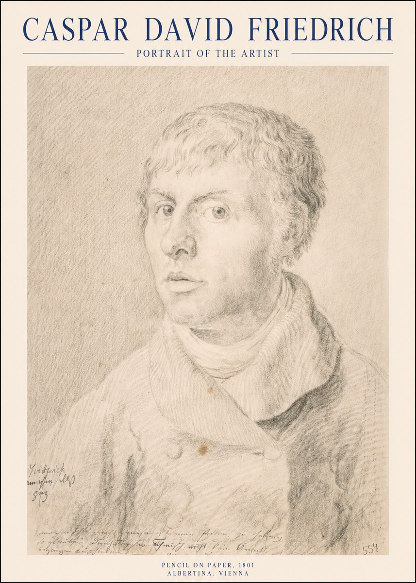 Caspar David Friedrich Portrait of the Artist No1 - Plakat