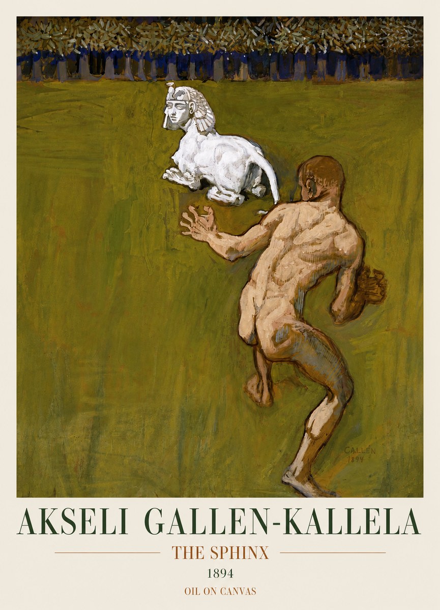 Akseli Gallen-Kallela Väinämöinen's Kantele No4 - Plakat