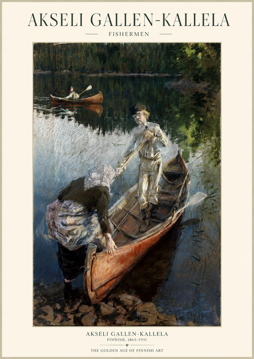 Akseli Gallen-Kallela Fishermen No1 - Plakat