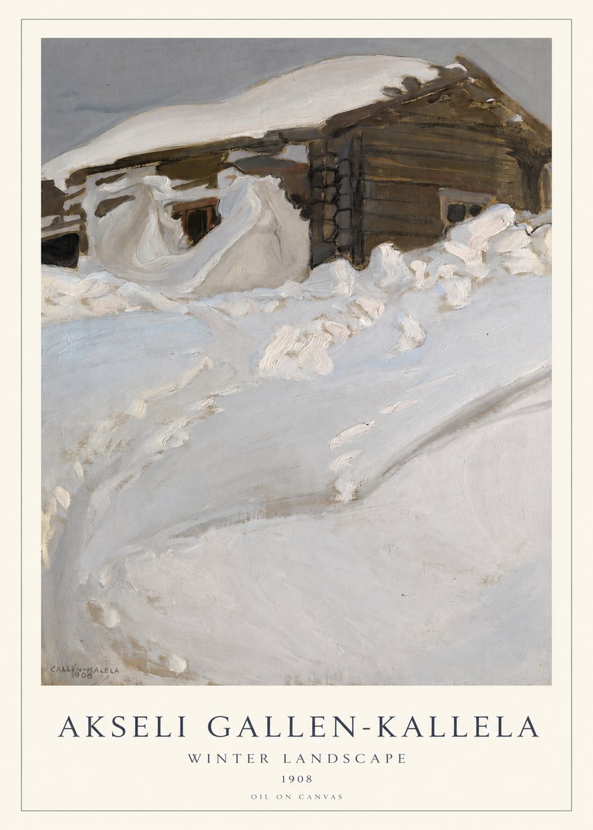 Akseli Gallen-Kallela Winter Landscape II No1 - Plakat
