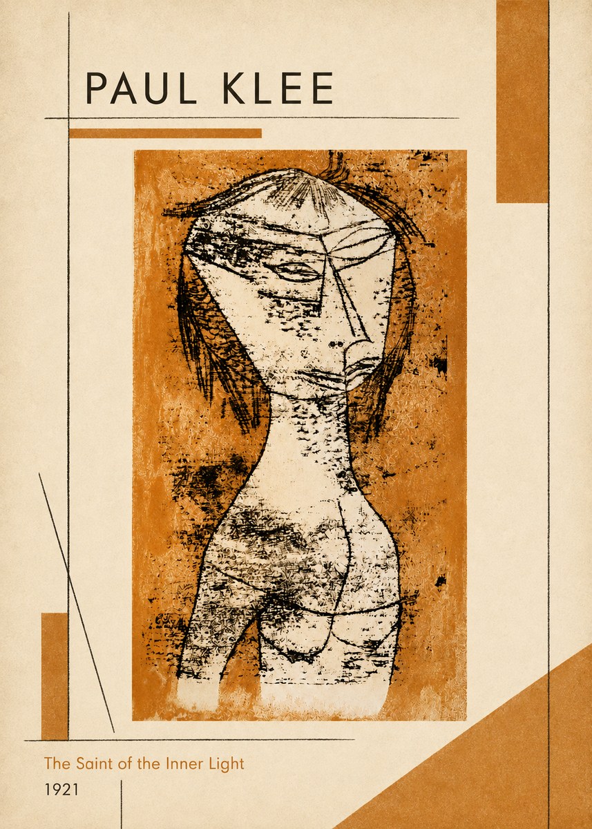 Paul Klee Die Heilige Vom Innern Licht No6 - Plakat