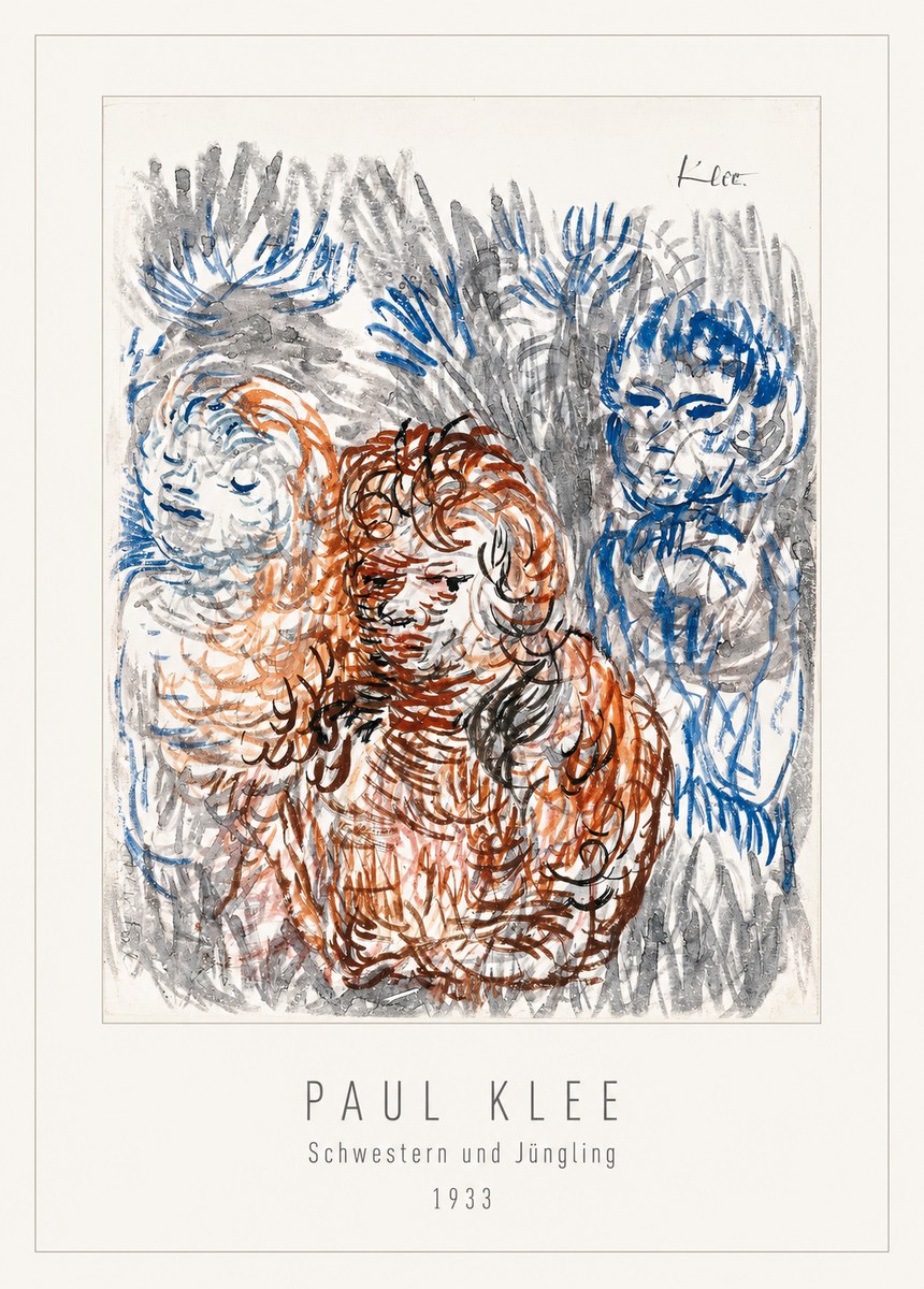Paul Klee Schwestern Und Jüngling No2 - Plakat