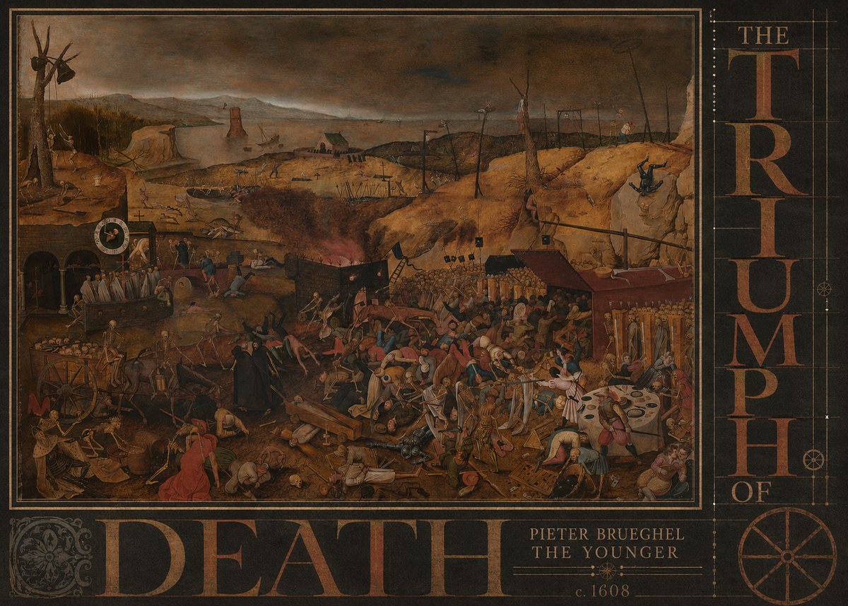 Pieter Bruegel The Triumph of Death II No5 - Plakat