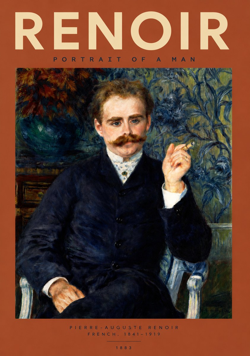 Renoir Portrait of a Man I No2 - Plakat
