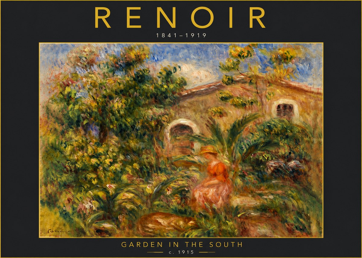 Renoir Garden in the South No6 - Plakat