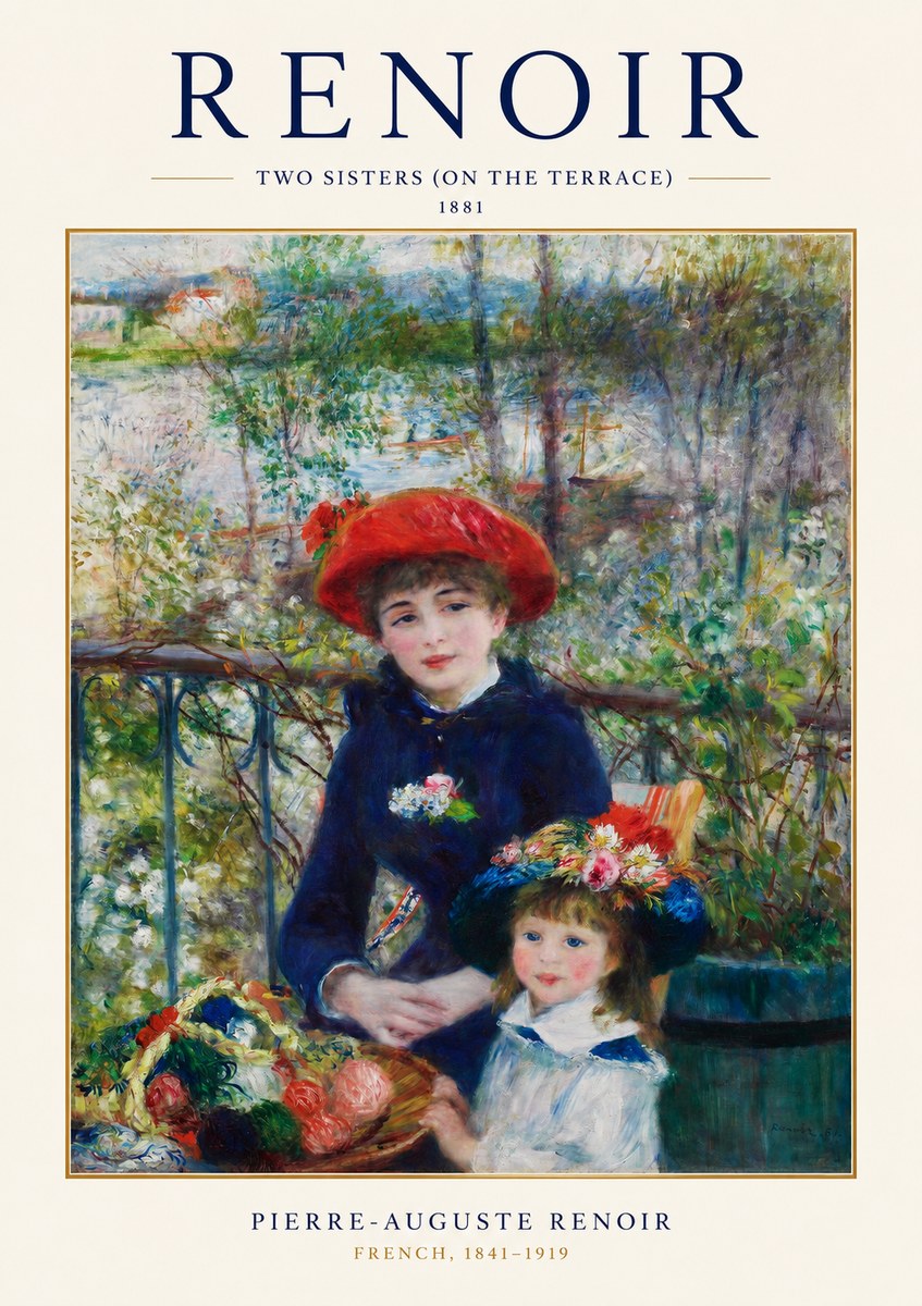Renoir Two Sisters (on the Terrace) No1 - Plakat