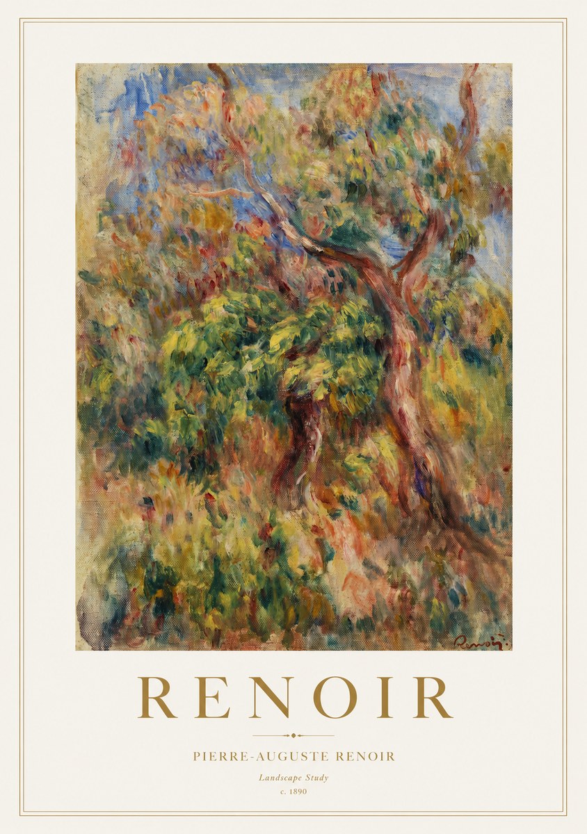 Renoir Landscape Study No1 - Plakat