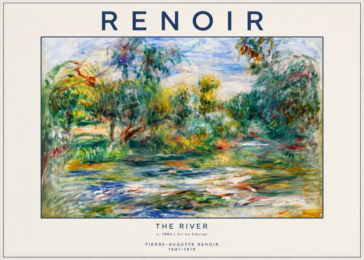 Renoir The River No2 - Plakat