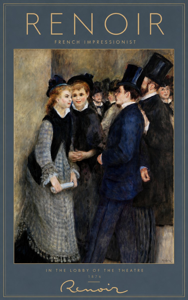 Renoir In the Lobby of the Theatre No2 - Plakat