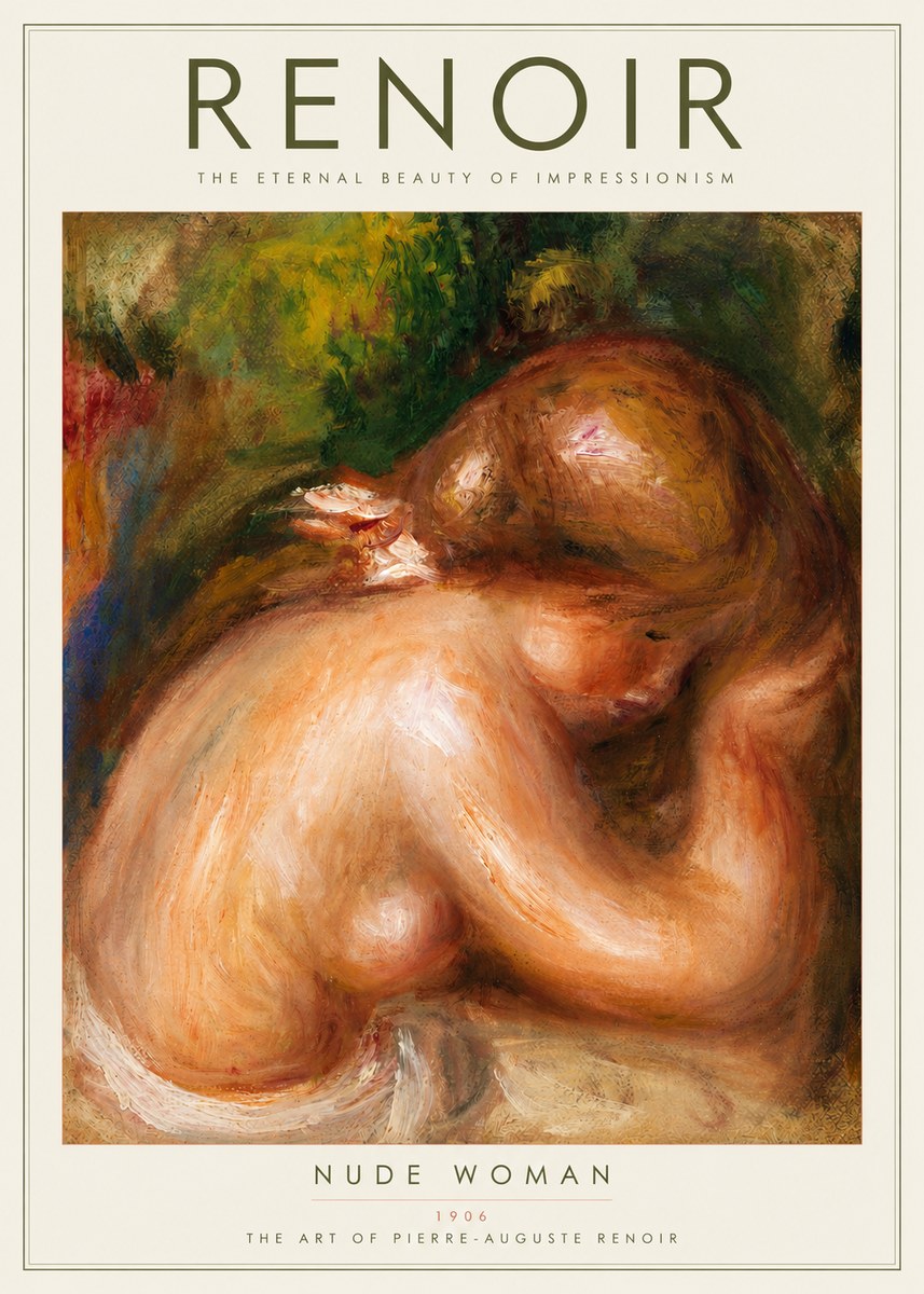 Renoir Female Nude, C. 1910 No2 - Plakat