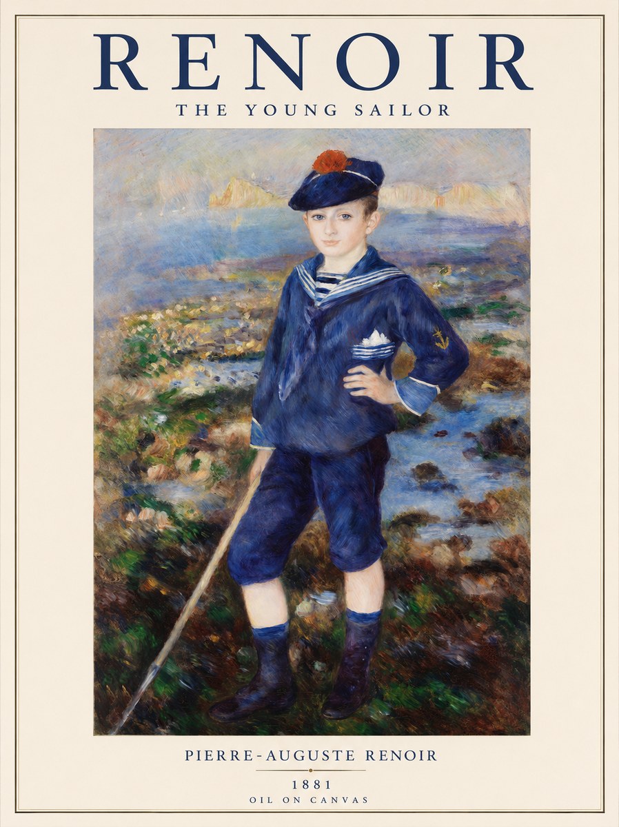 Renoir The Young Sailor No1 - Plakat