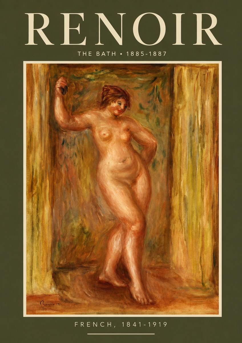 Renoir The Bath No2 - Plakat