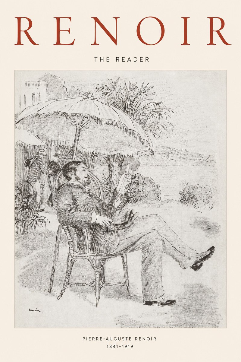Renoir The Reader II No1 - Plakat