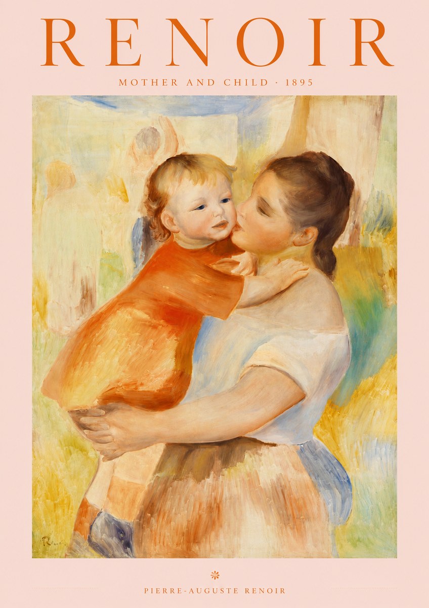 Renoir Mother and Child No2 - Plakat