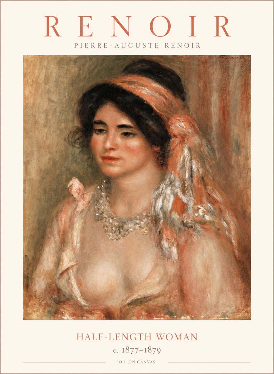 Renoir Half-length Woman No1 - Plakat