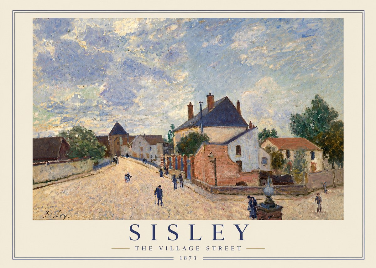 Sisley The Village Street No4 - Plakat