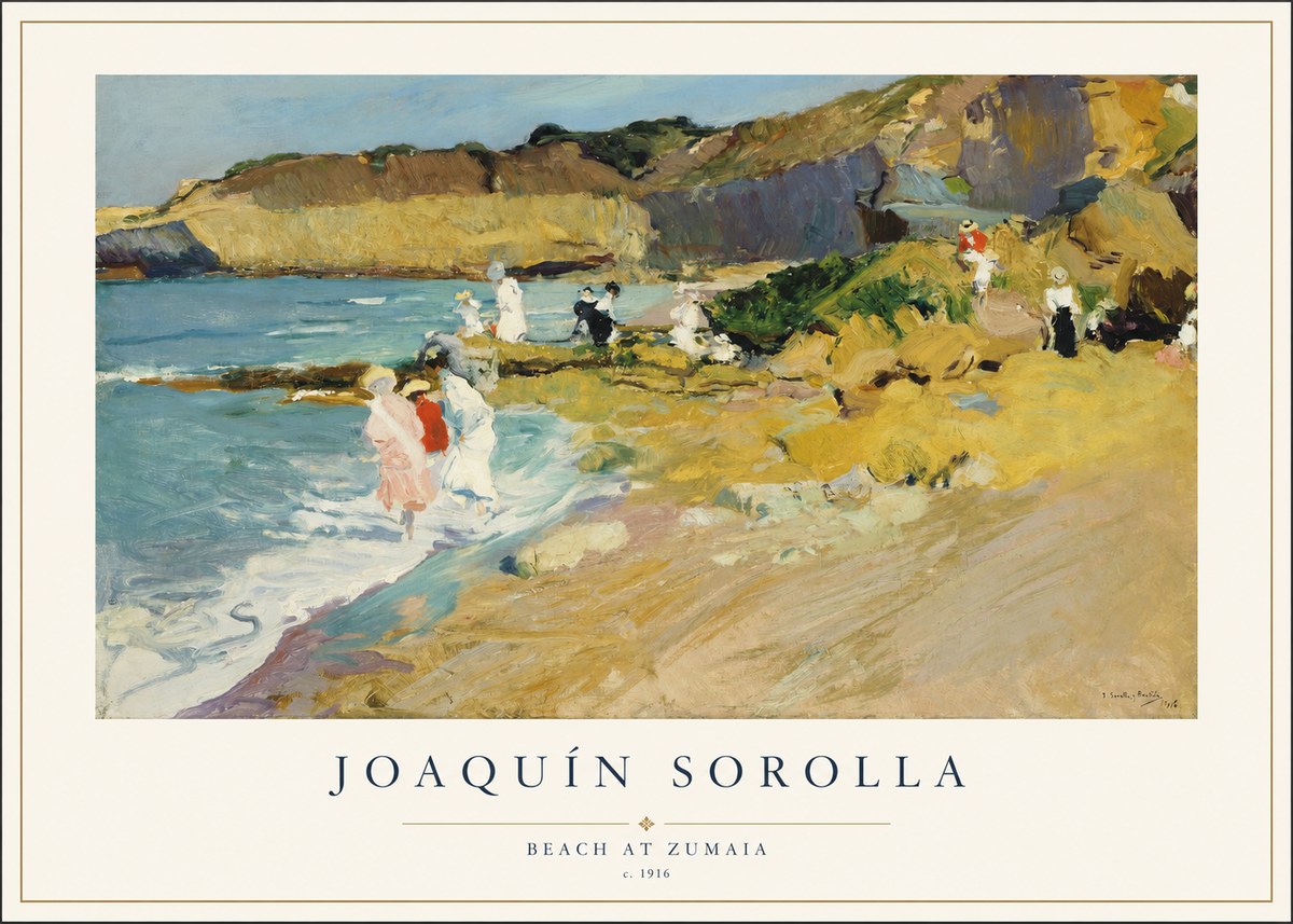 Sorolla Beach at Zumaia No1 - Plakat