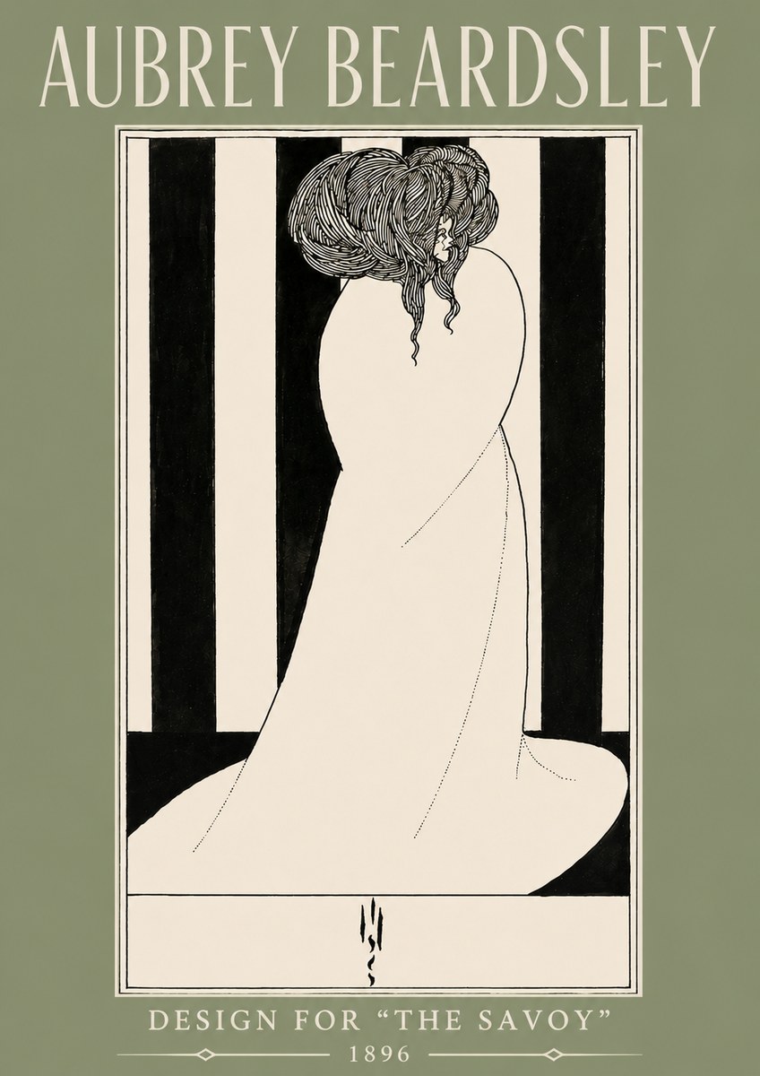 Aubrey Beardsley One of Six Designs for 'the Savoy' No4 - Plakat