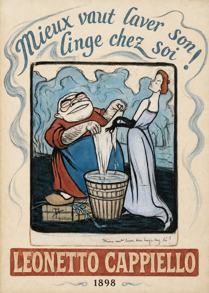 Leonetto Cappiello Mieux Vaut Laver Son Linge Chez Soi! No3 - Plakat