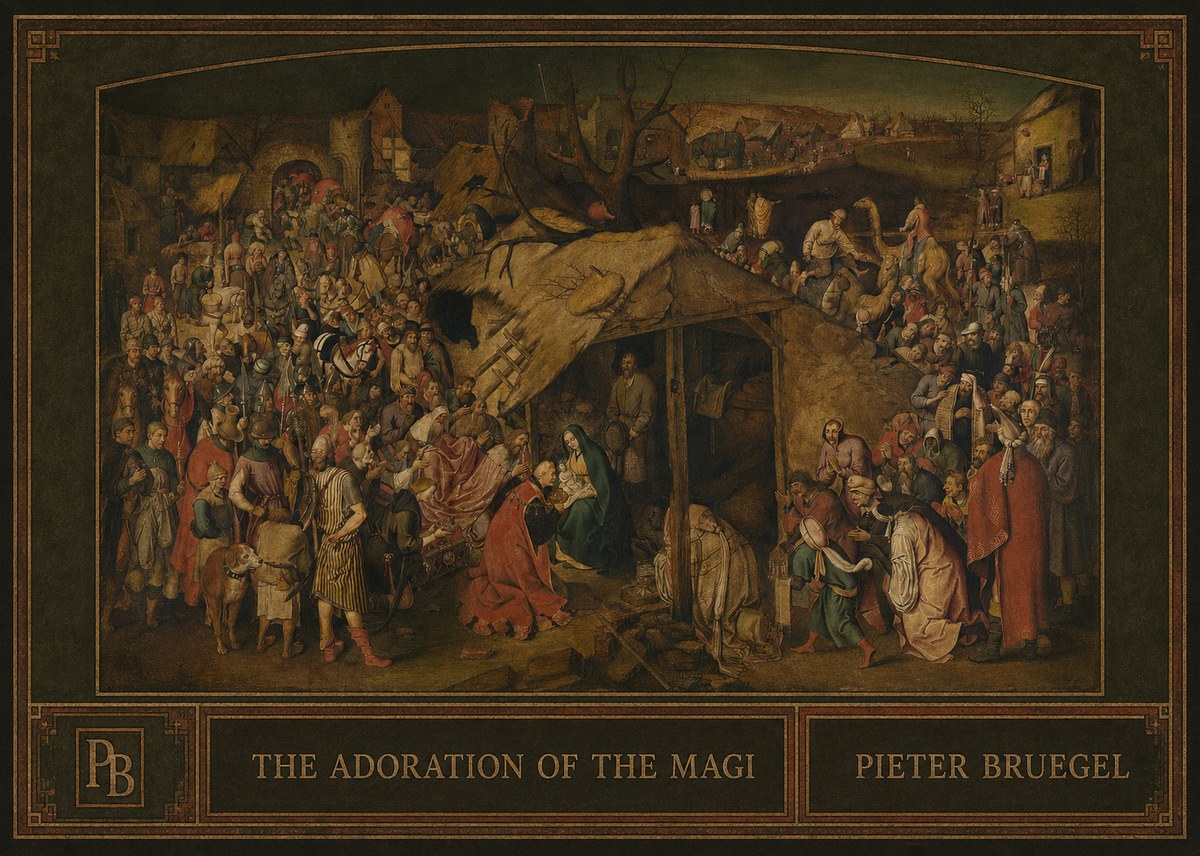 Pieter Bruegel The Adoration of the Magi No4 - Plakat