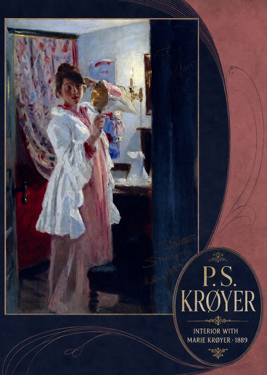 P.S. Krøyer Interior with Marie Krøyer No6 - Plakat