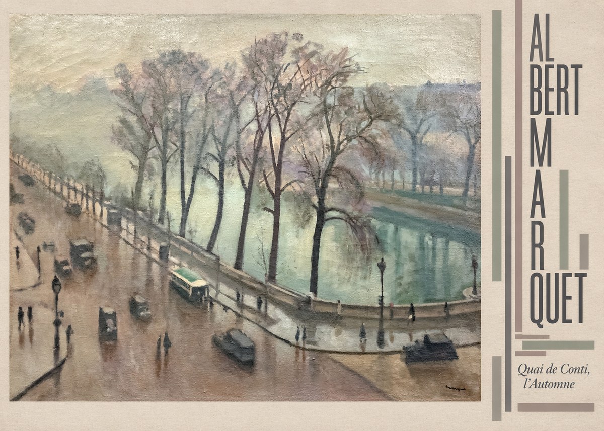 Albert Marquet Quai De Conti, L'automne No5 - Plakat