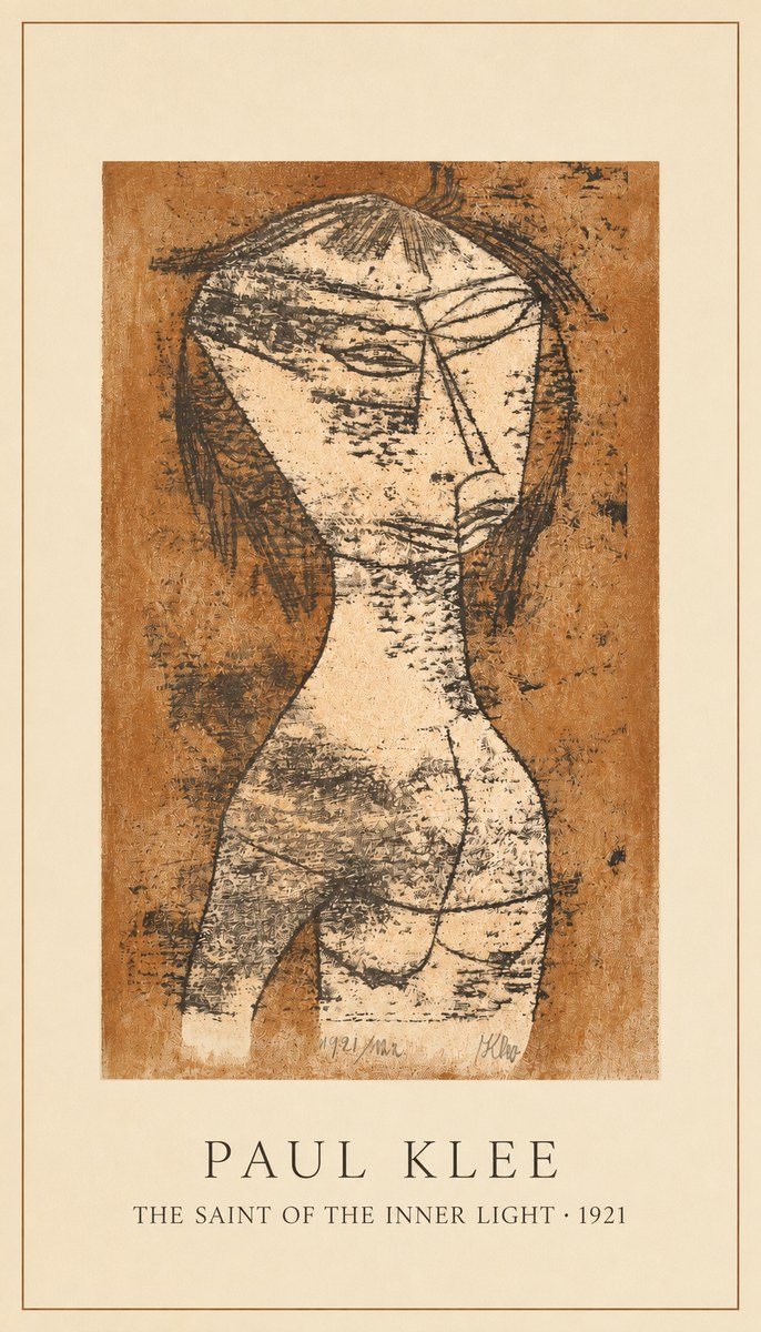 Paul Klee The Saint of the Inner Light No2 - Plakat