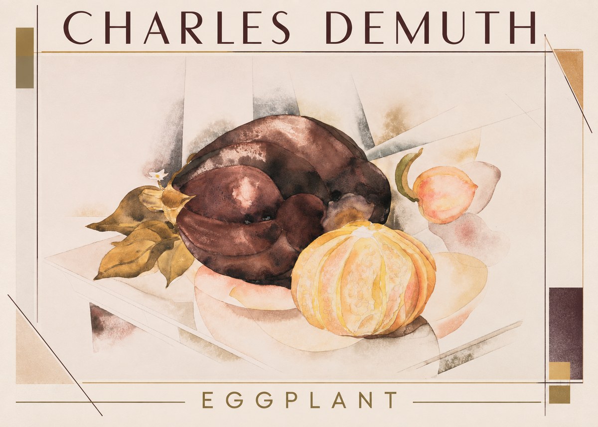 Charles Demuth Eggplant No1 - Plakat
