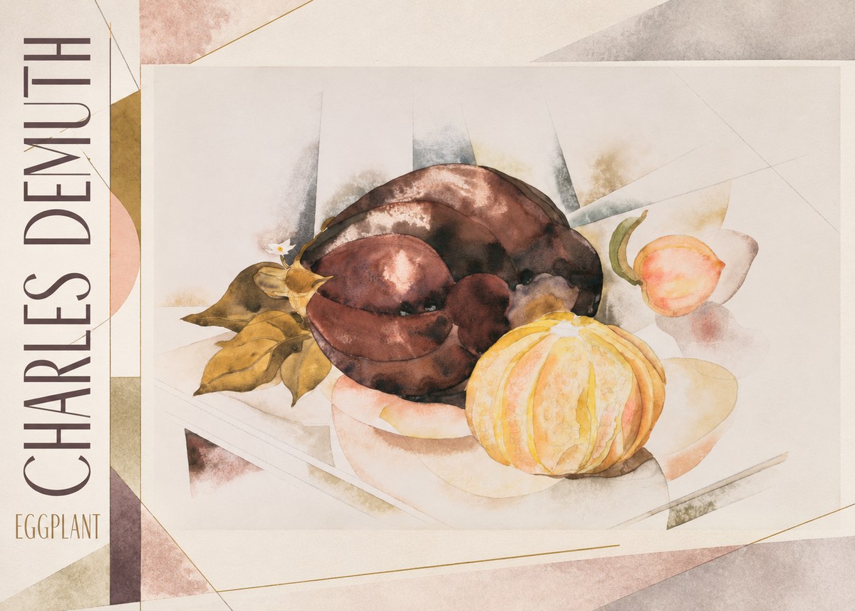 Charles Demuth Eggplant No2 - Plakat