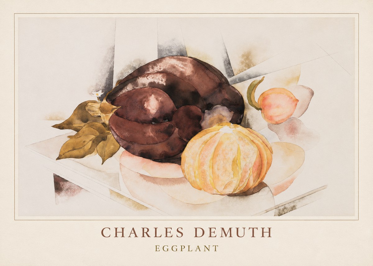 Charles Demuth Eggplant No4 - Plakat