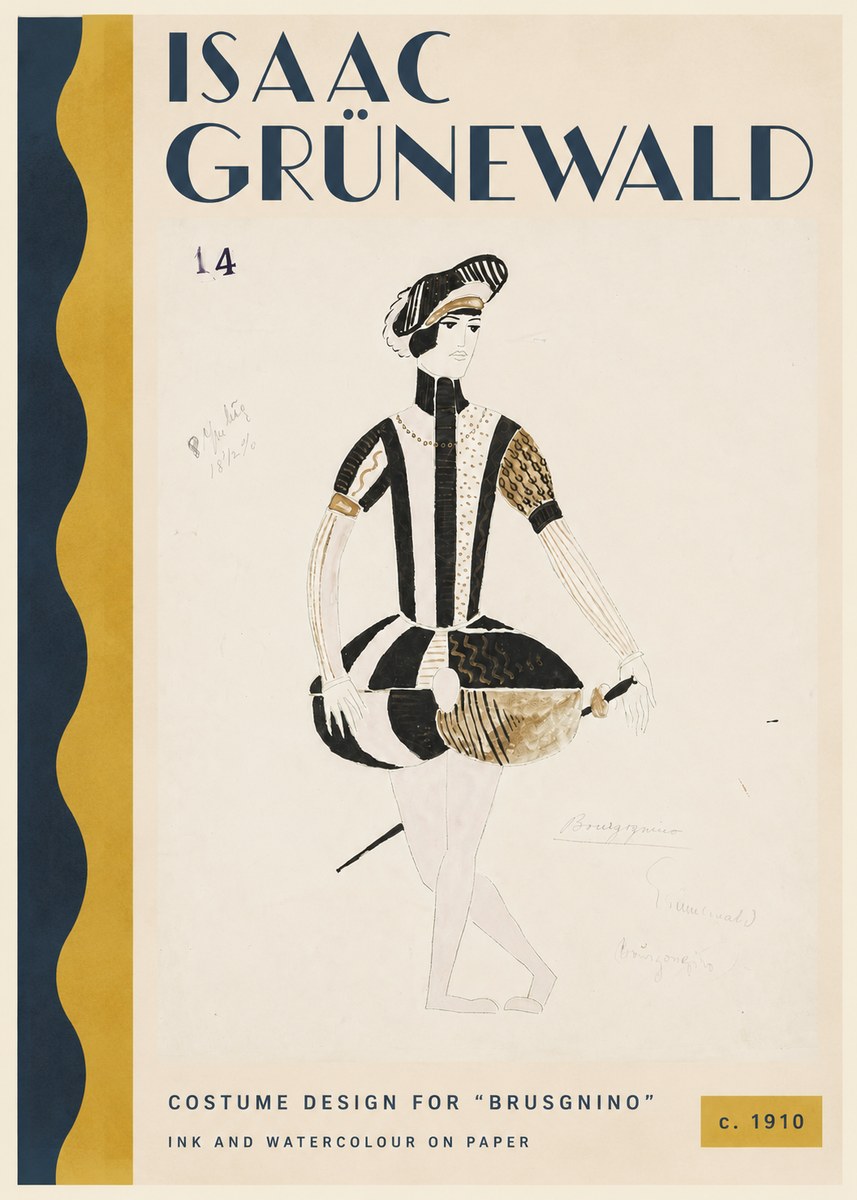 Isaac Grünewald Costume Design IX No3 - Plakat