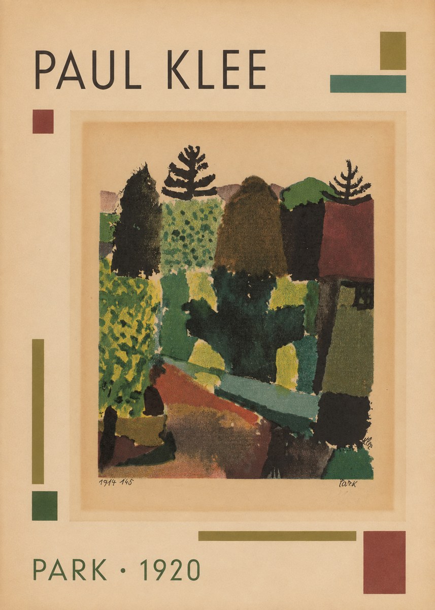 Paul Klee Park I No1 - Plakat