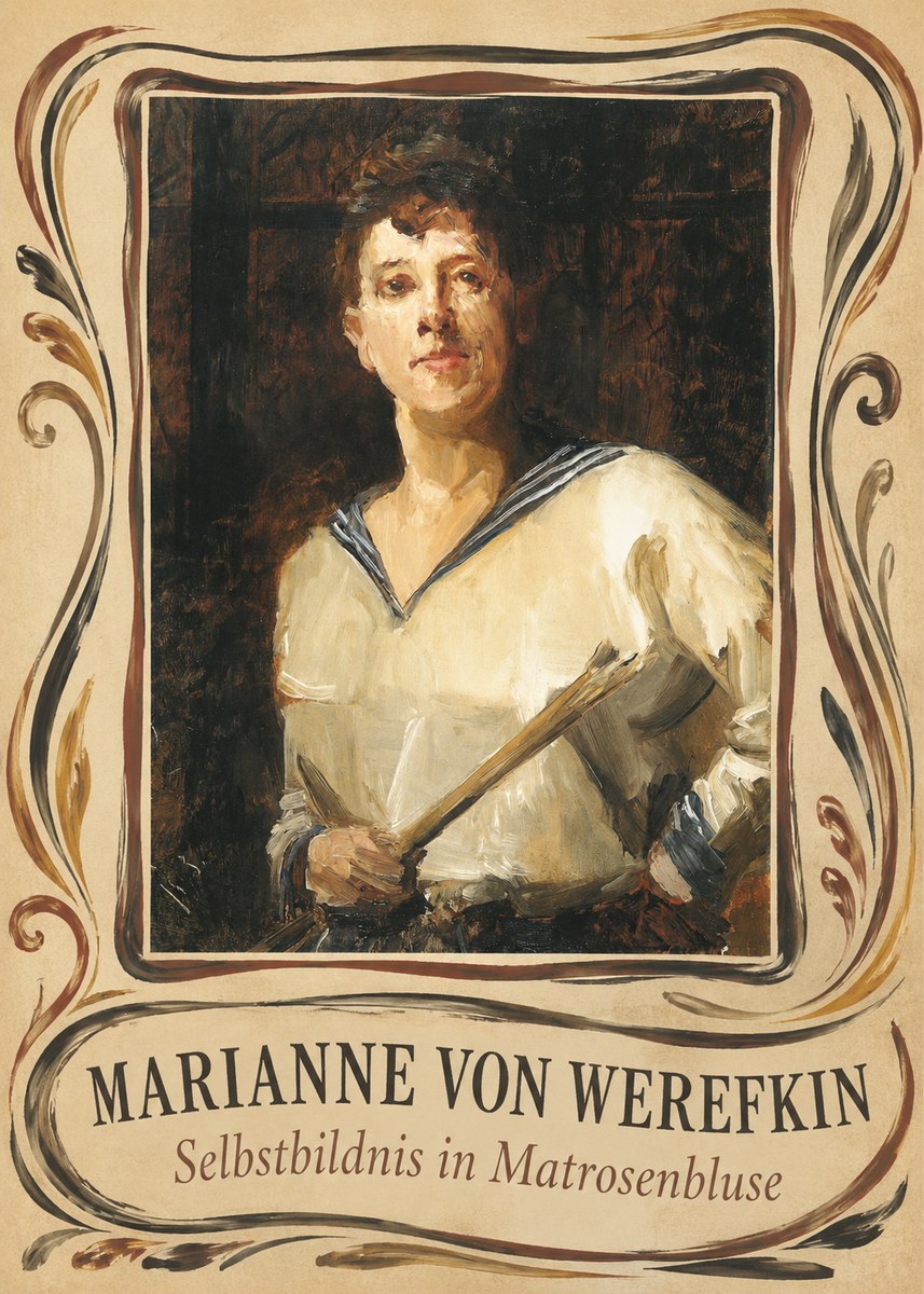 Marianne von Werefkin Selbstbildnis in Matrosenbluse No3 - Plakat