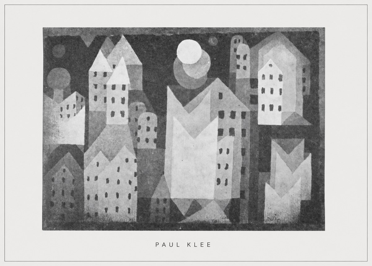Paul Klee City of Churches No5 - Plakat
