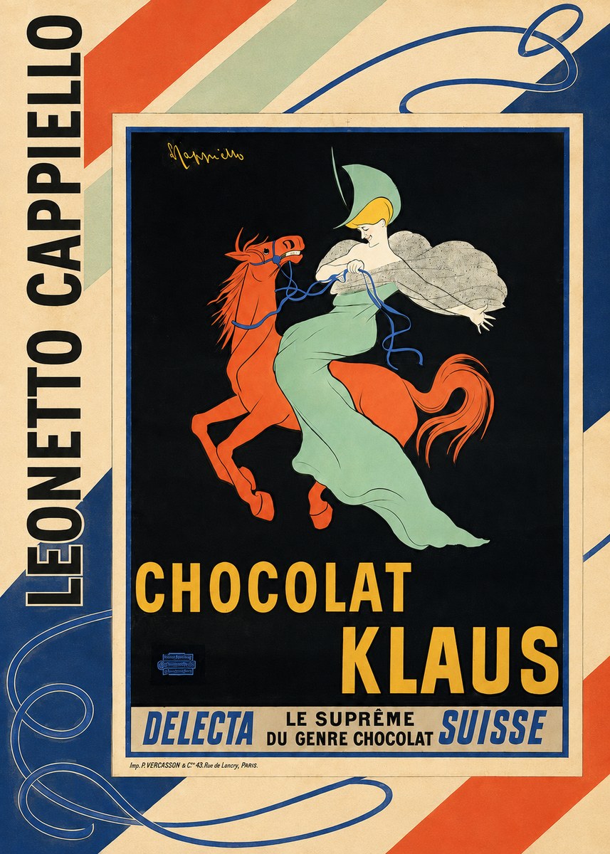 Leonetto Cappiello Chocolat Klaus II No2 - Plakat