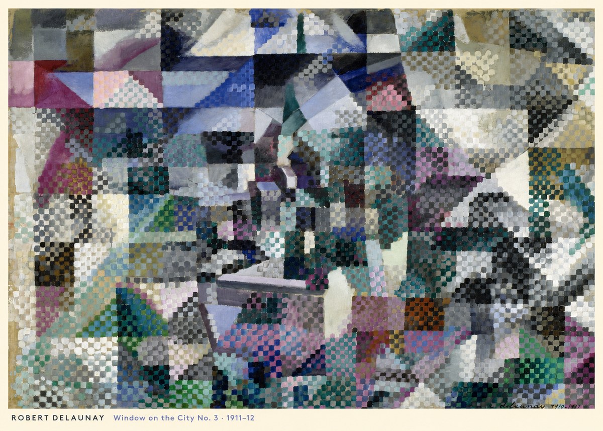 Robert Delaunay Window on the City No. 3 No5 - Plakat