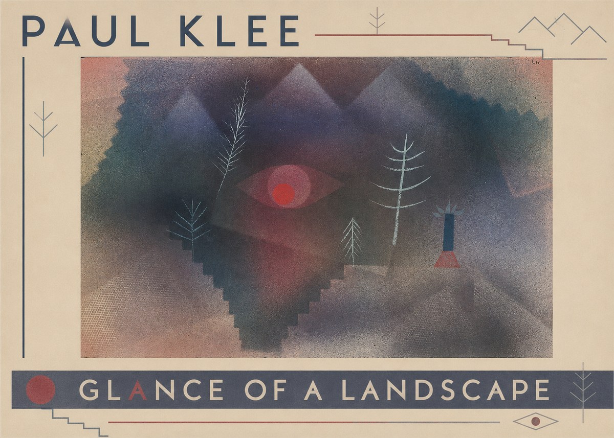 Paul Klee Glance of a Landscape No3 - Plakat