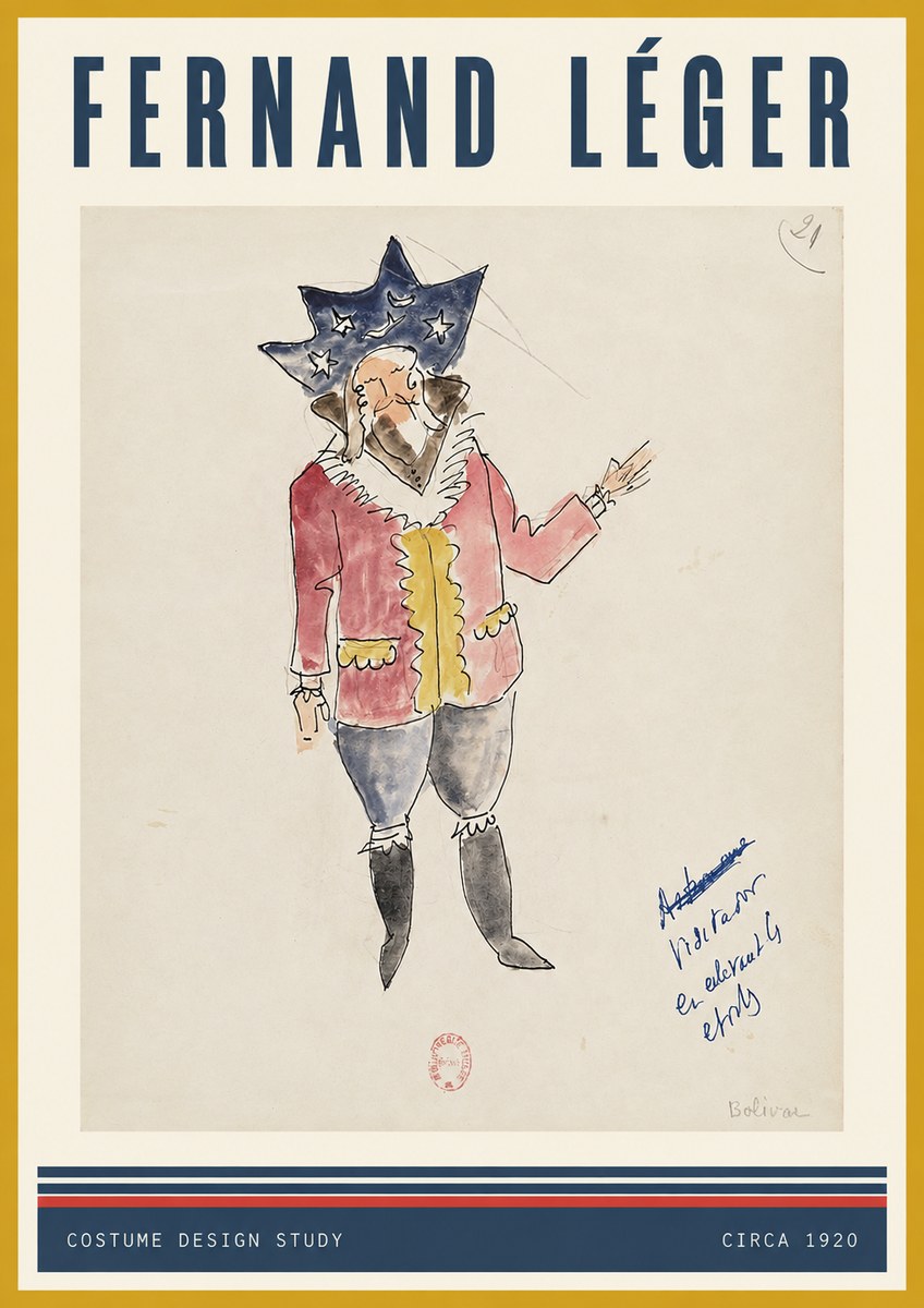 Fernand Léger Bolivar IX No3 - Plakat