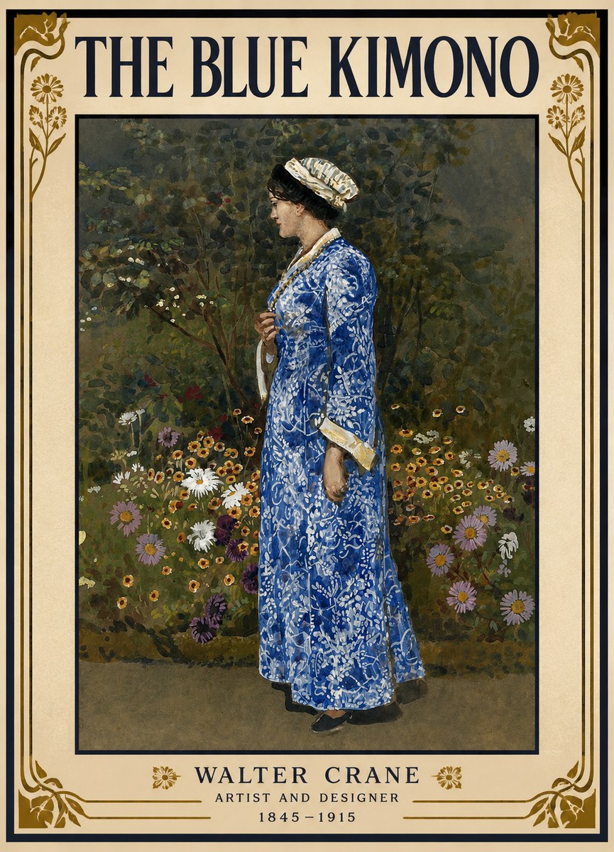 Walter Crane A Summer Garden No2 - Plakat