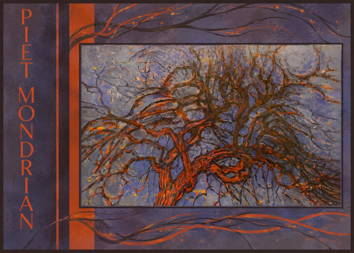 Piet Mondrian The Red Tree No2 - Plakat