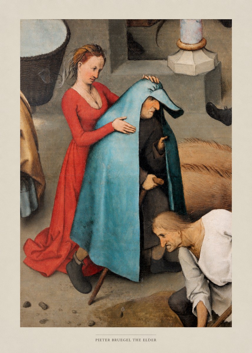 Pieter Bruegel The Blind Leading the Blind II No4 - Plakat