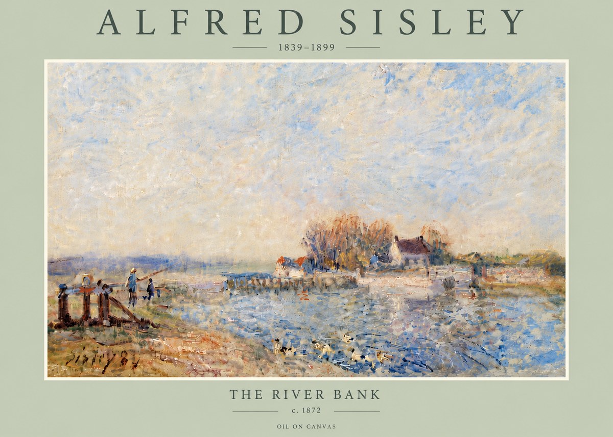 Sisley The River Bank I No6 - Plakat