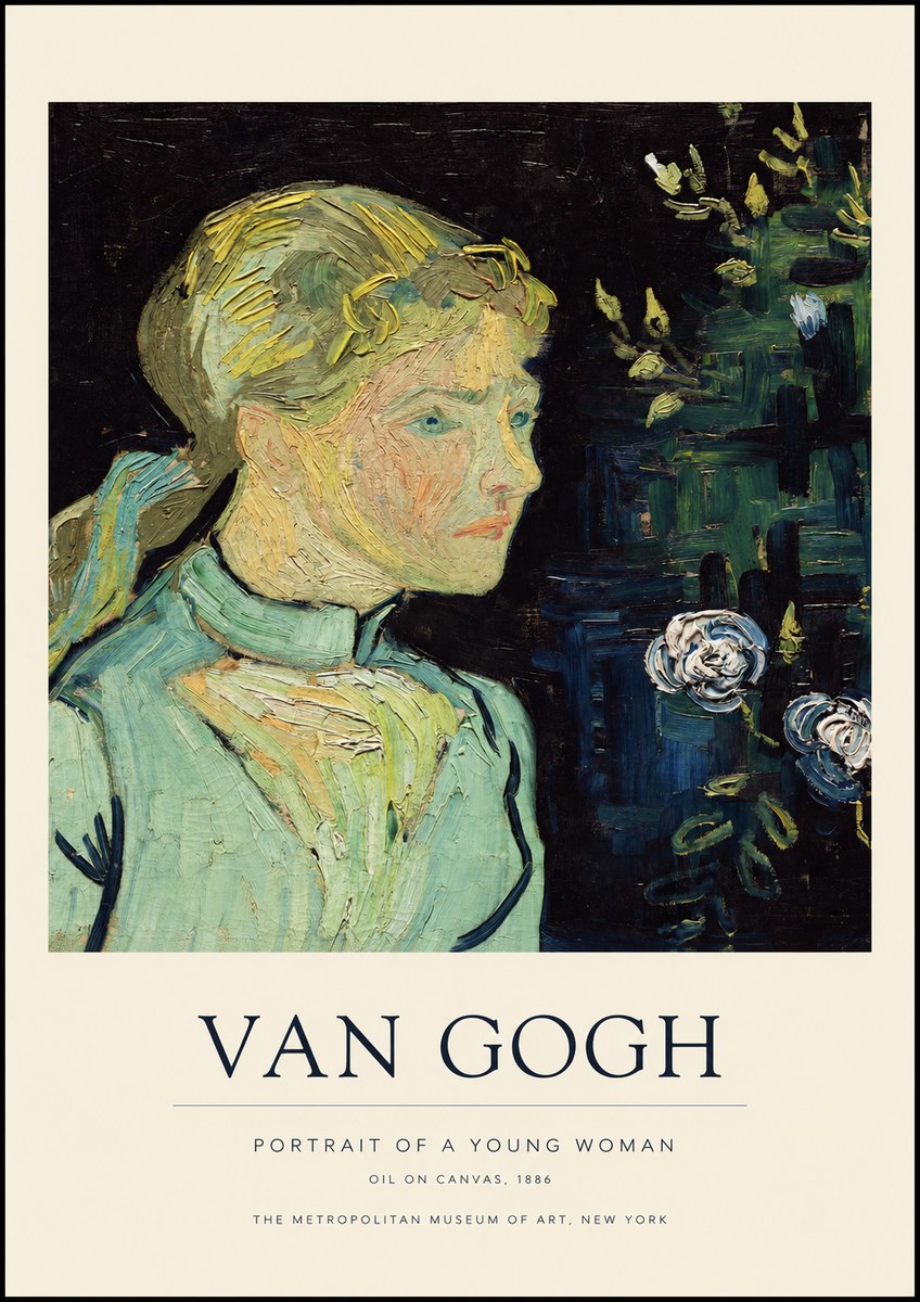 Van Gogh Portrait of a Young Woman No1 - Plakat